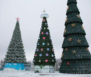 Каркасные ёлки в Чебоксарах